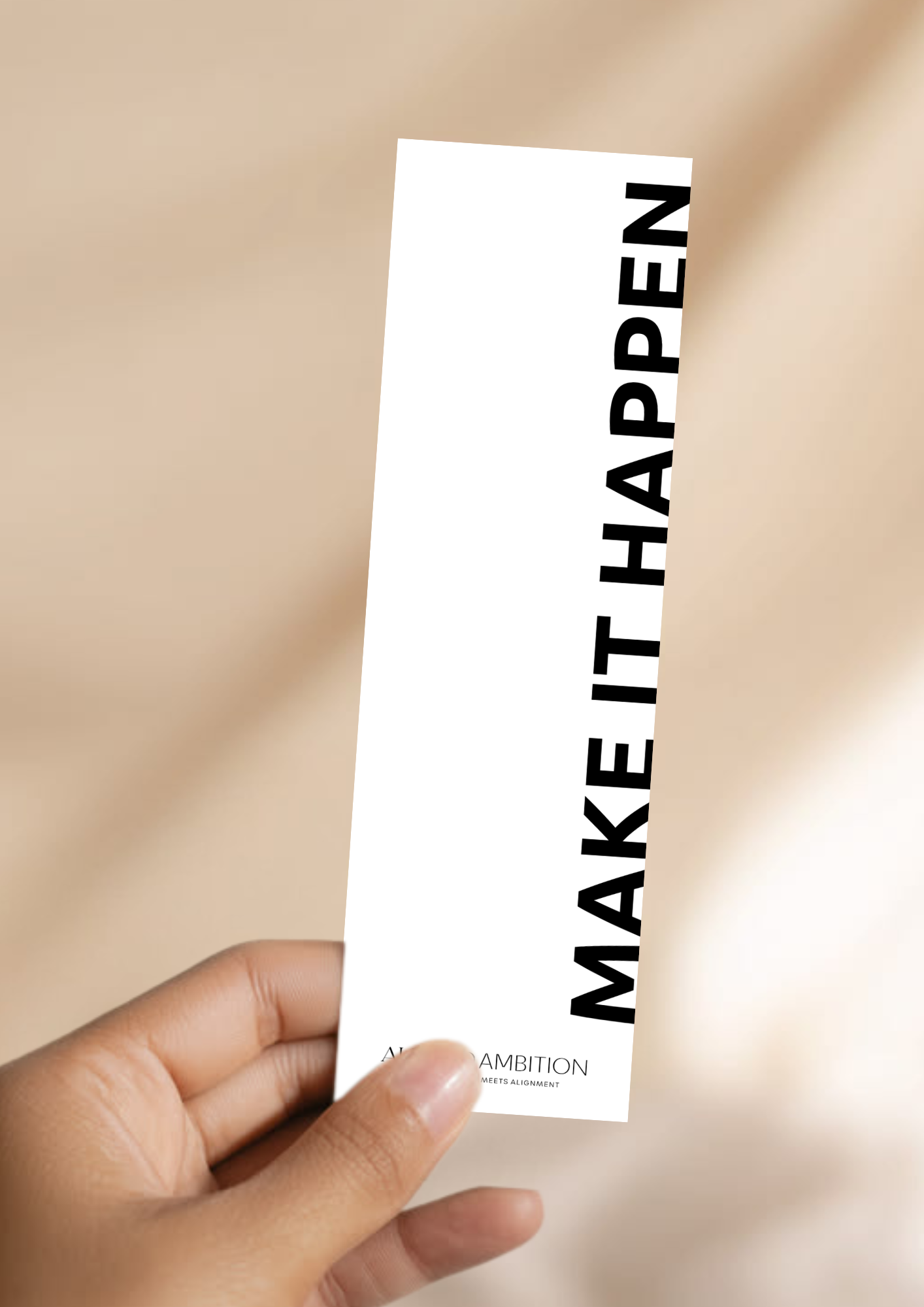 MAKE IT HAPPEN— A5 BOOKMARK