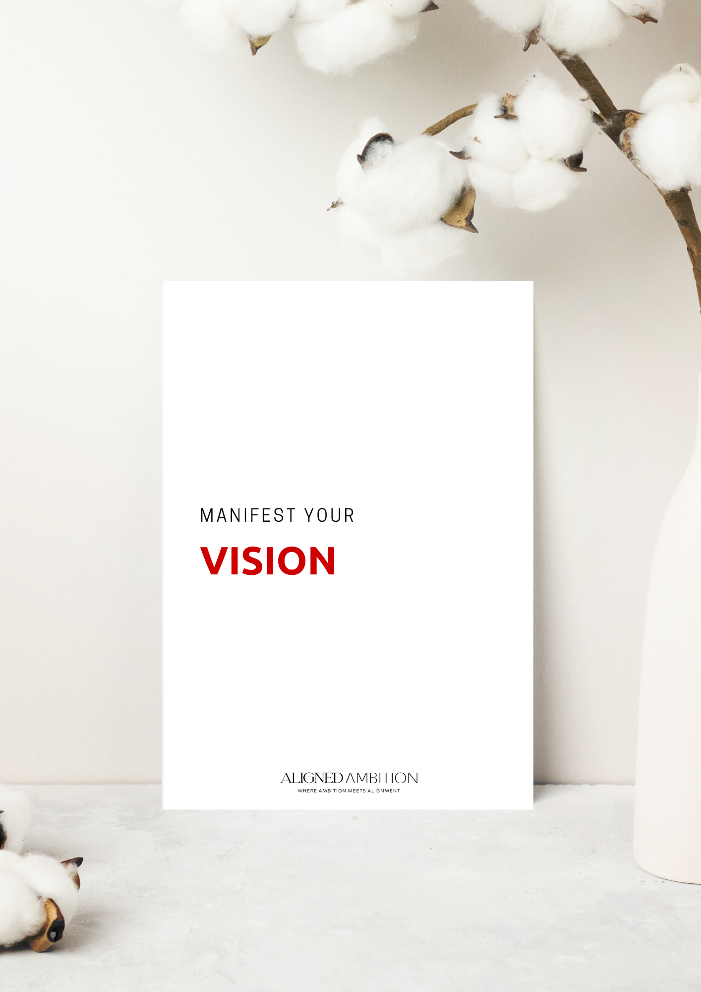 MANIFEST YOUR VISION  — A5 DASHBOARD