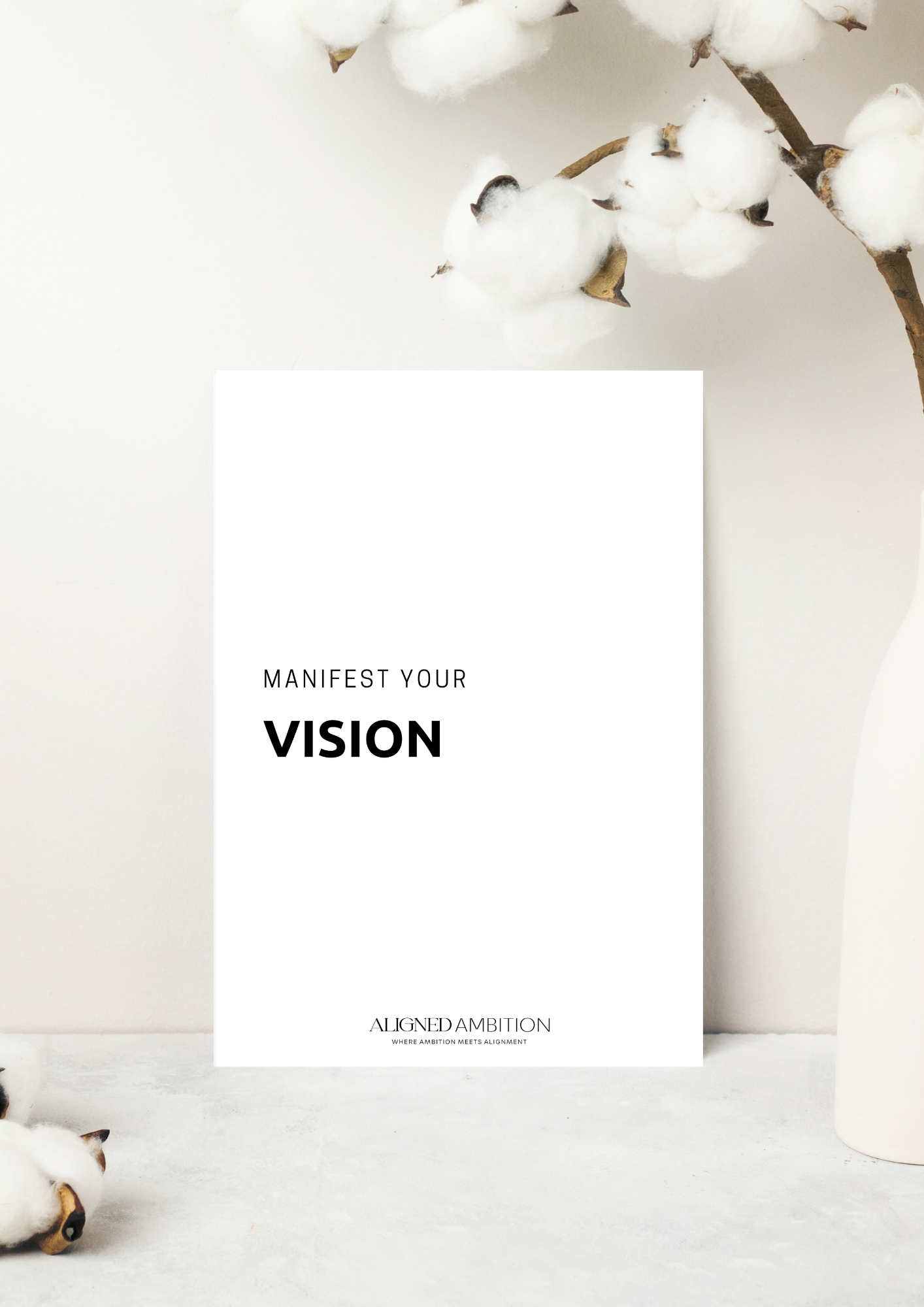 MANIFEST YOUR VISION  — A5 DASHBOARD