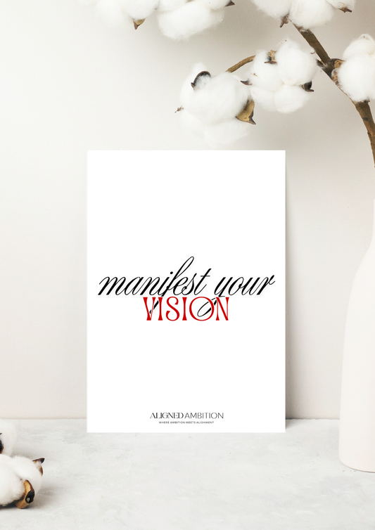MANIFEST YOUR VISION  — A5 DASHBOARD