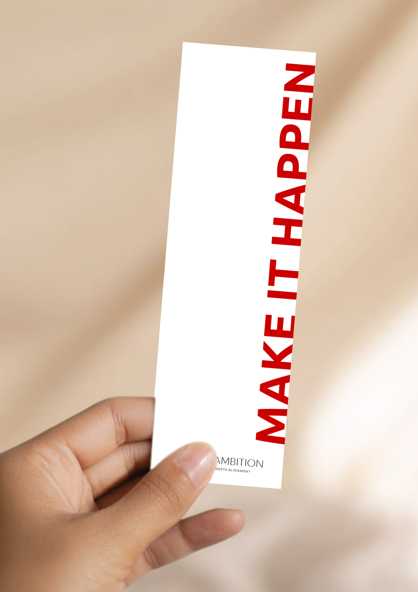 MAKE IT HAPPEN— A5 BOOKMARK