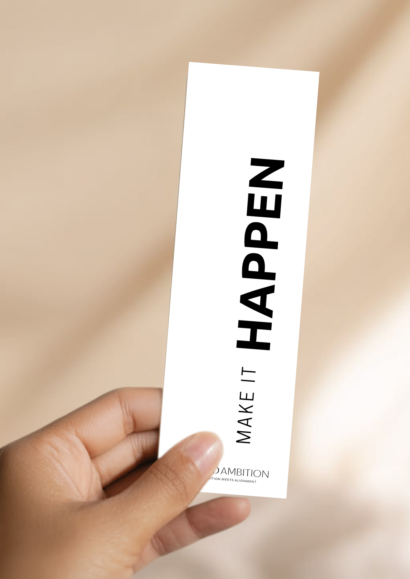 MAKE IT HAPPEN— A5 BOOKMARK