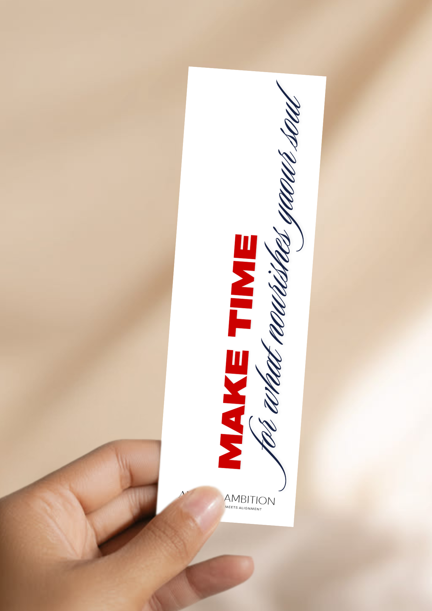 MAKE TIME — A5 BOOKMARK